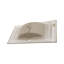 Plateau de meuble-lavabo simple blanc 36 po x 18 po avec 1 trou de robinet et trop-plein