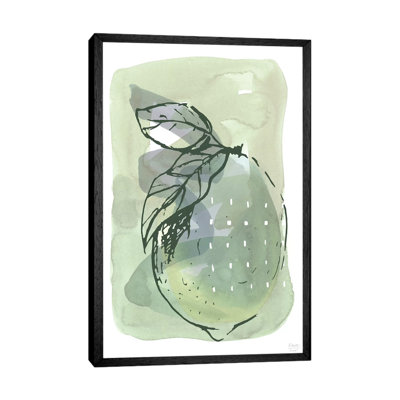 Lemon With Dots - Print on Canvas