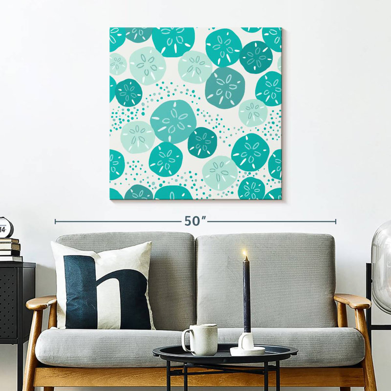 Brampt Turquoise Sand Dollars, 30'' H x 30'' W