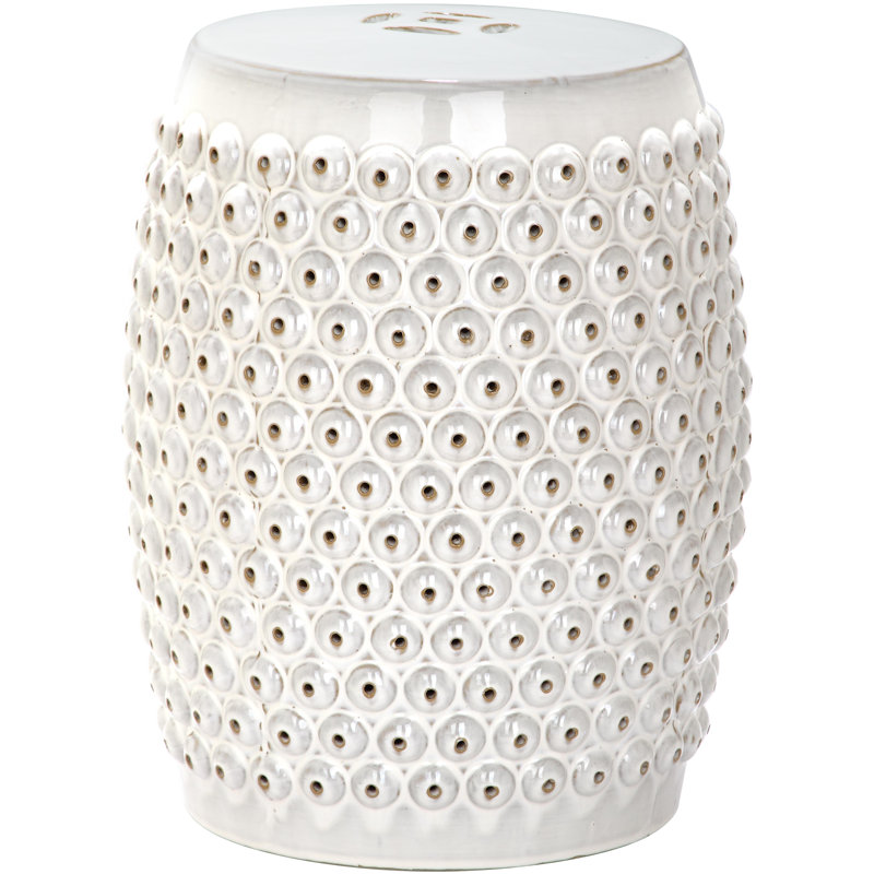 Tabouret de jardin Stella, Crème, crème