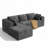 Cloud Modular Sectional Couch with L-Shape Lounge Chair, Deep Seating, No Assembly Required, Living Room and Bedroom Cushioned Sofa-1286188995-1283342461