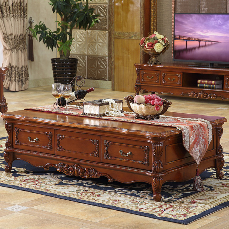 Table basse européenne European, H 18,9 po x l 59,06 po x P 35,43 po