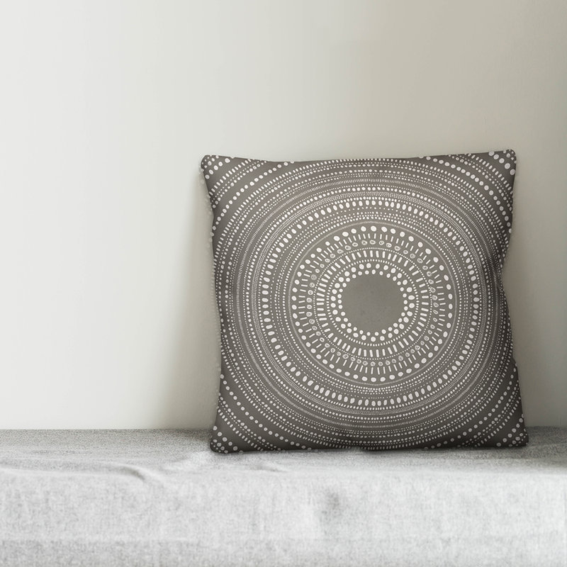 Tribal Circle Throw Pillow