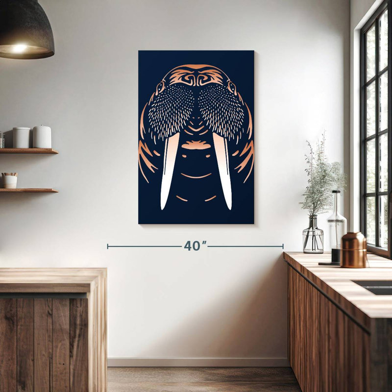 Brampt Walrus Head, 39" H x 26" W