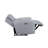 Gray Faux Leather Power Reclining Loveseat With USB Port, Modern Motion Loveseat For Living Room