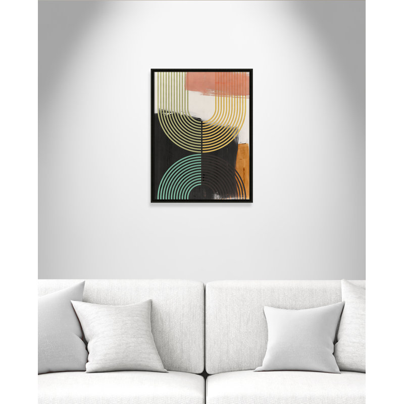 «Bolded II» par Isabelle Z, Toile avec cadre, L 19,5 po x H 25,5 po, Espresso Floater