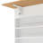 39" Kitchen Island Kitchen Storage with Power Socket and Tilt Out Trash Bin Storage Cabinet-1917662743