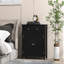 Armoire de rangement sur pied Red Barrel Studio® avec portes de tiroir et tablette réglable pour rangement gris-760717194