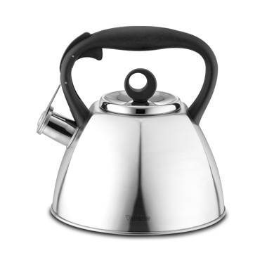 Creative Home Crescendo 3.1 qt. Stainless Steel Tea Kettle Black