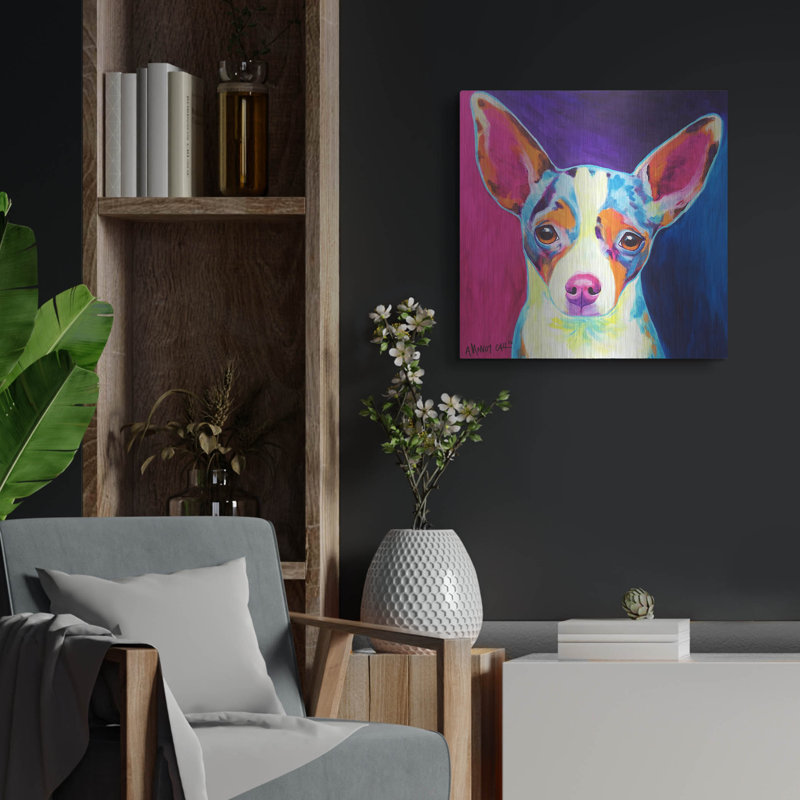 Luxe Metal Art 'Chihuahua - Brady ' By Dawg Painte " Chihuahua - Brady " by Dawg Painter