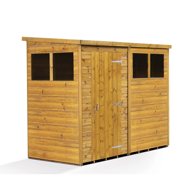 Modular Pent Garden Shed  8X4 With Windows