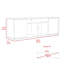 2-Door 7-Shelf 2-Piece Living Room Set, Coffee Table And TV Stand