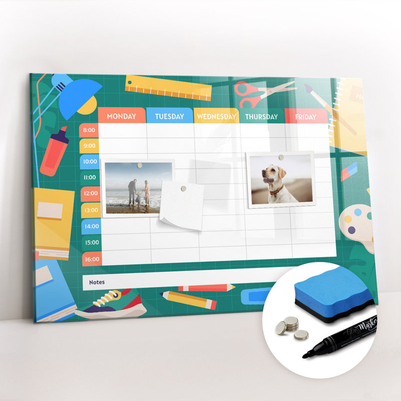 Magnetic Glass Dry Erase Board