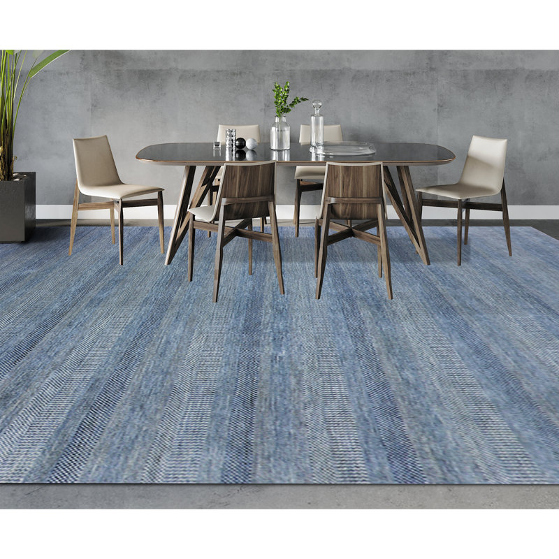 Hand Woven Wool Area Rug, Runner 2'6" x 14'