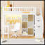 Lit mezzanine en bois avec bureau intégré