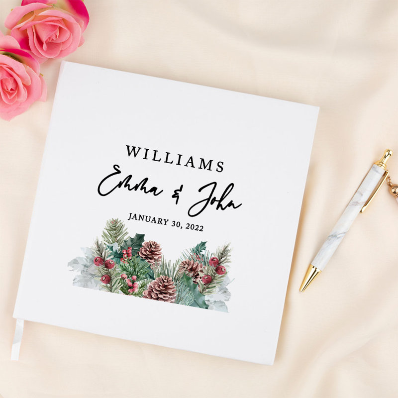 Livre d'or de mariage d'automne personnalisé