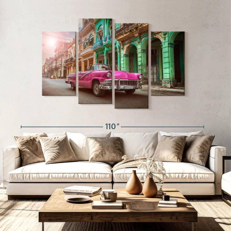 Voiture rose classique Mehar