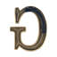 Heurtoir de porte lettre monogramme-15229951-15229957