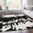 Premium Machine Washable Prisco Black Rug-1400463889