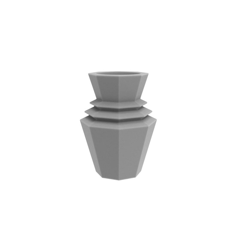 Origami - pot à fleurs Hinoki, H 9,75 po x l 7,5 po x P 7,5 po, Glace