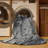 Machine Washable Space Gray Area Rug