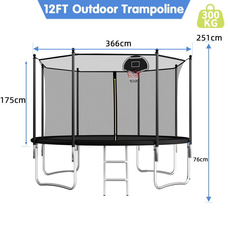 EvoNet Trampoline, Black