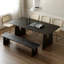 Table de salle à manger rectangulaire en bois massif-128676192-128676204