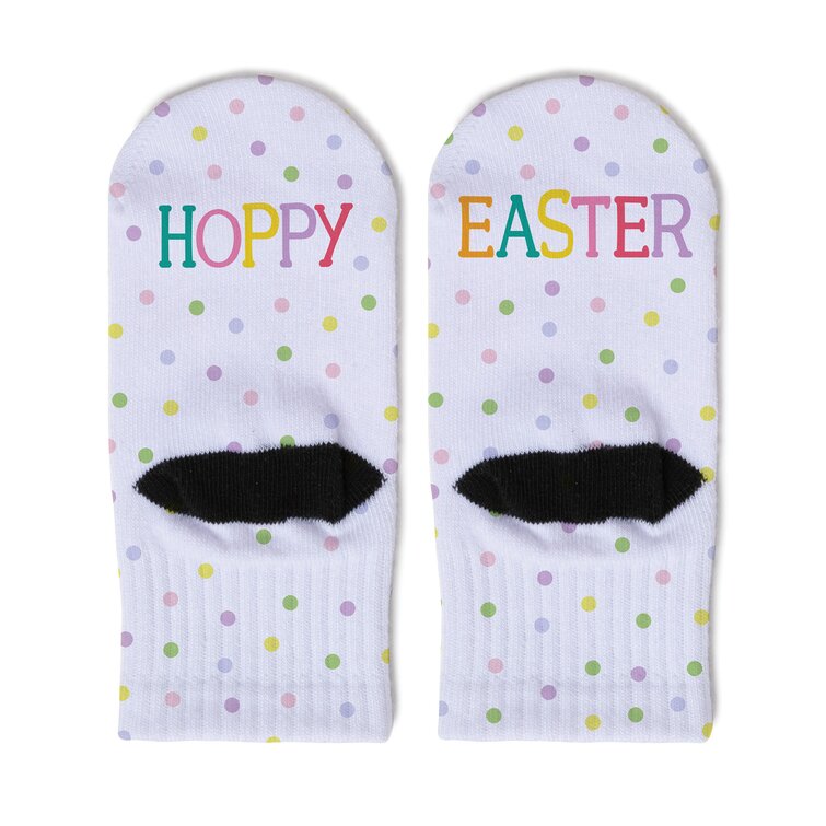 The Holiday Aisle® 2 Piece Beautiful Bunny Personalized Toddler Socks ...