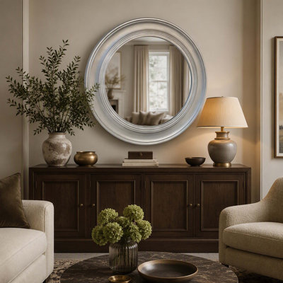 Miroir mural rétro vintage, cadre en fer doré brossé, miroir mural rétro raffiné pour hall d'entrée, salon, chambre à coucher