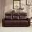 82" W Classic Top-Grain Leather Ergonomic Power Reclining Sofa With USB & Type-C(Set Of 2)-1929720572