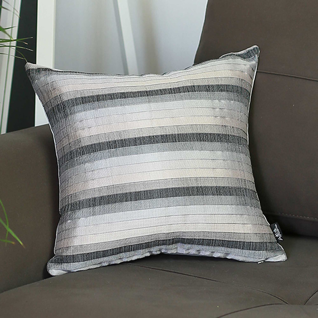 Striped Square Pillow Cover HomeRoots