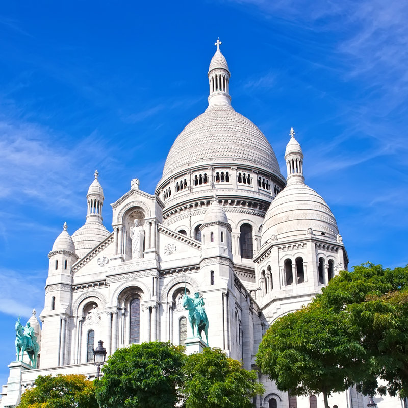 Japhenia The Sacre Coeur In Paris, France - Wrapped Canvas Print, 30cm H x 30cm W x 3.8cm D