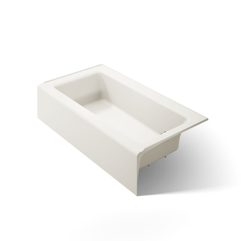 Bellwether 60" x 32" Soaking Bathtub, Biscuit, Right