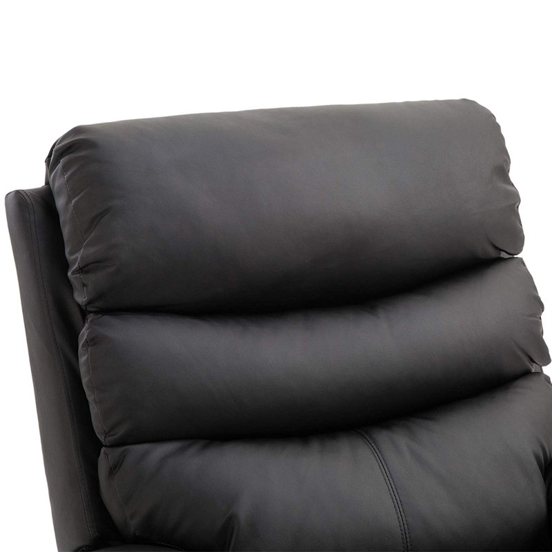 Sebring 82cm Wide Glider Standard Recliner, Black