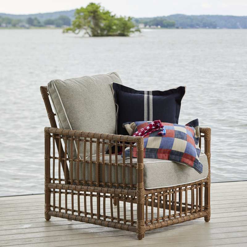 Fauteuil Newport - toile de jute, Lin colombe Sunbrella, Pas de soudure, Toile de jute Newport # 66