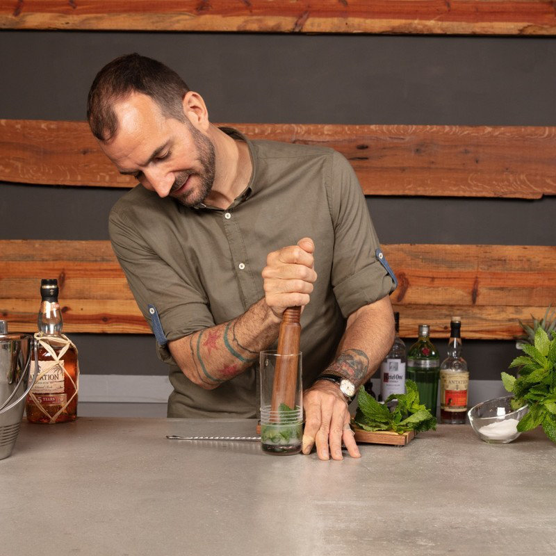 11.5" Black Walnut Wood Cocktail Muddler