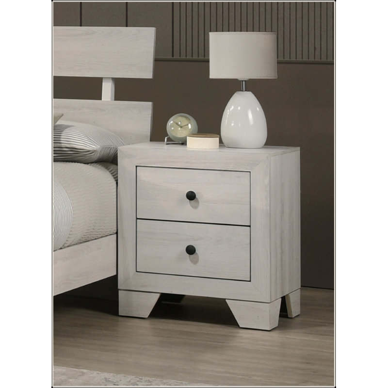 Ensemble de meubles de chambre à coucher 1Pc, Gris / brun rustique
