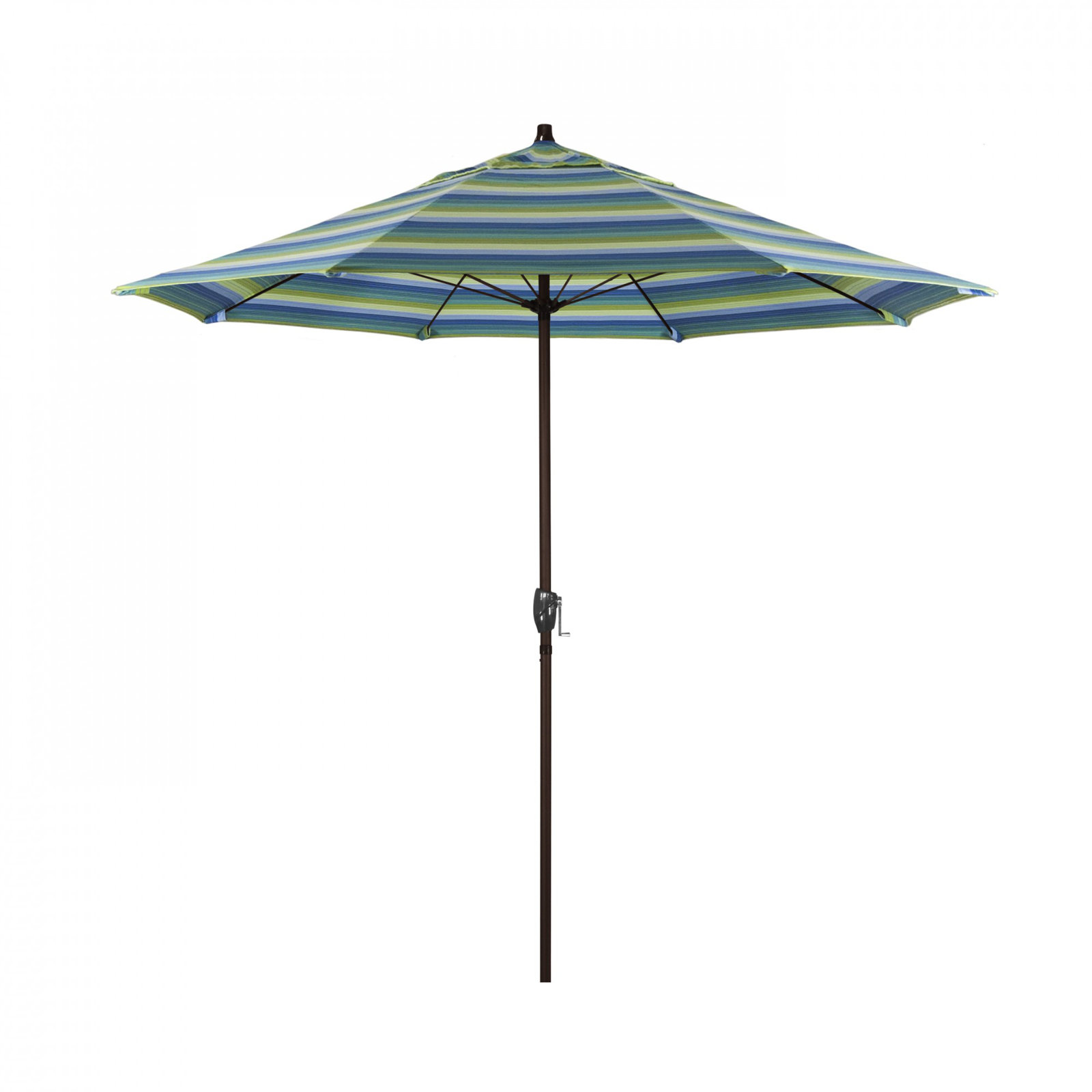Gino 7.2' Sunbrella® Umbrella, Seville Seaside Stripe Sunbrella®