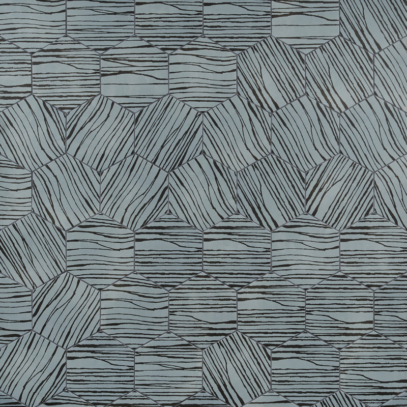GeoHex Zen 8" Hexagon Matte Porcelain Floor and Wall Tile (9.03 Sq. Ft. / Case), Smoke Turquoise