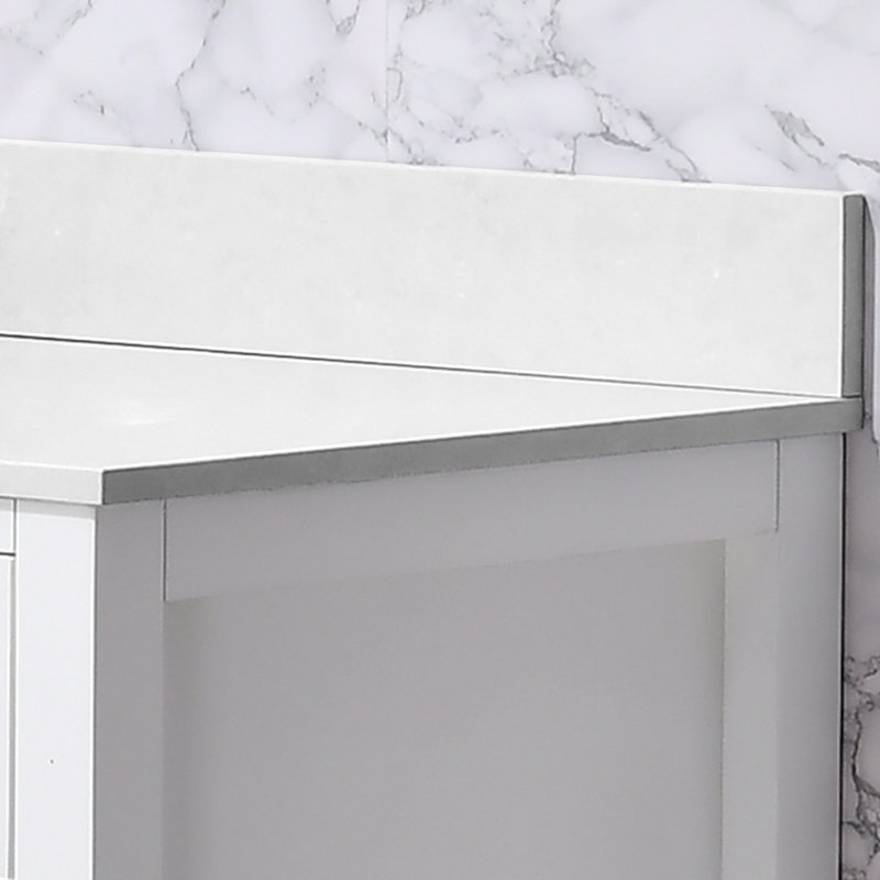 bathroom stone vanity top lightning white, White