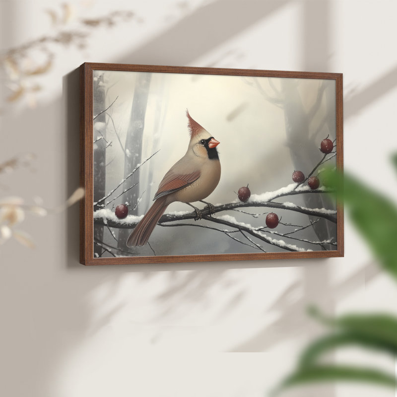 Art de Noël - CMVI - Reproduction encadrée - Restickable, Noyer