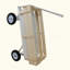 Chariot de jardin d'extérieur avec rampes en bois