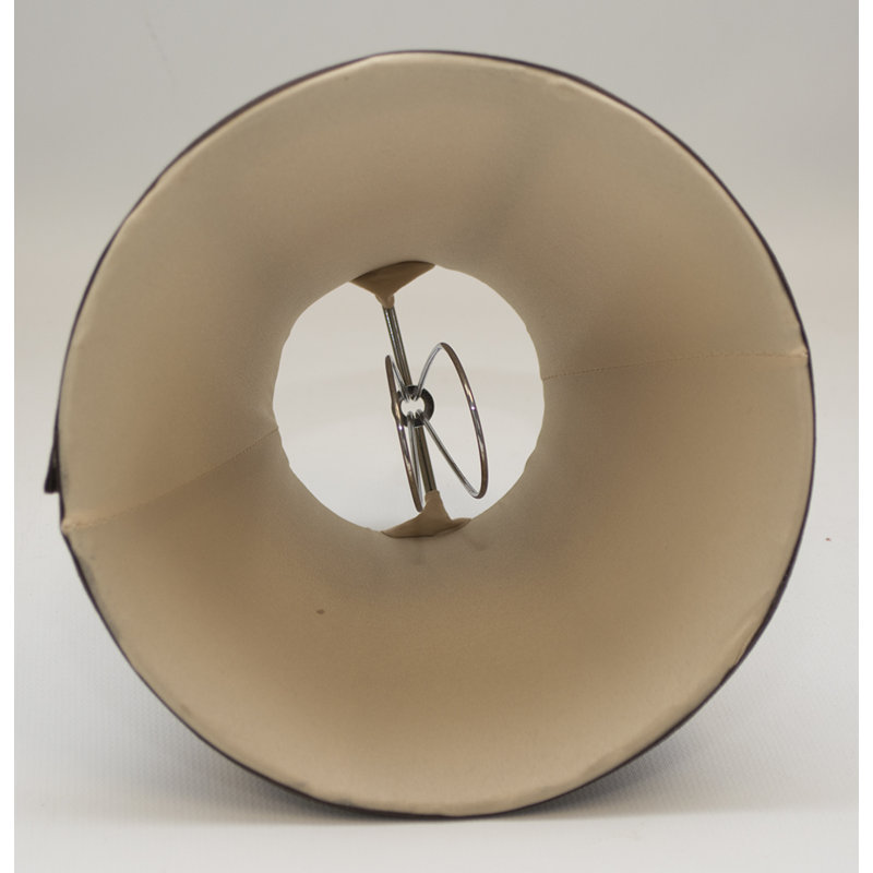 Abat-jour pour lampe à cloche en soie / chantoung ( à clipser ), Noir