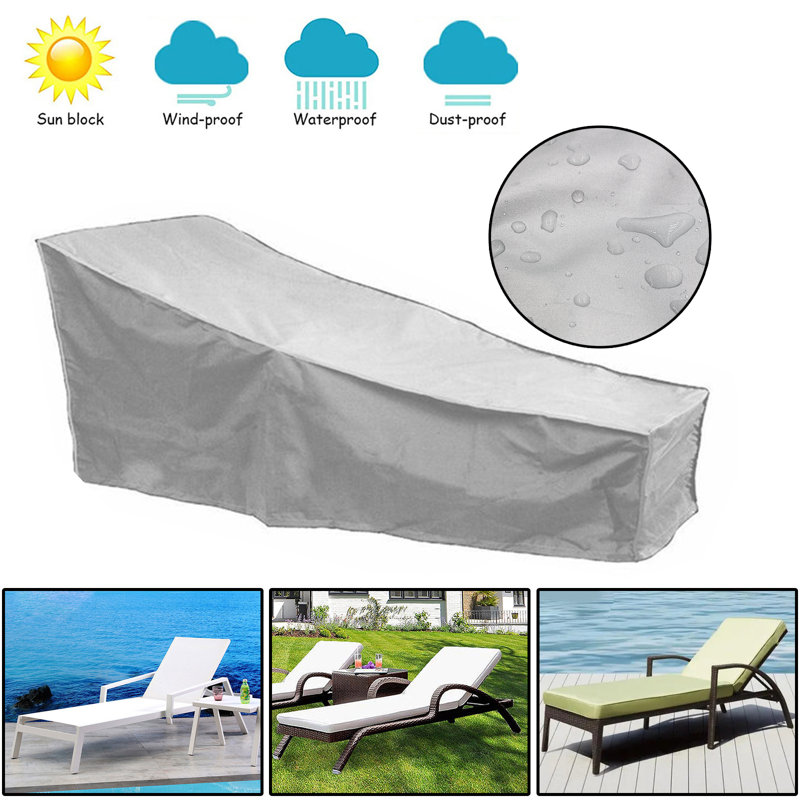 Housse pour chaise de patio, Argent