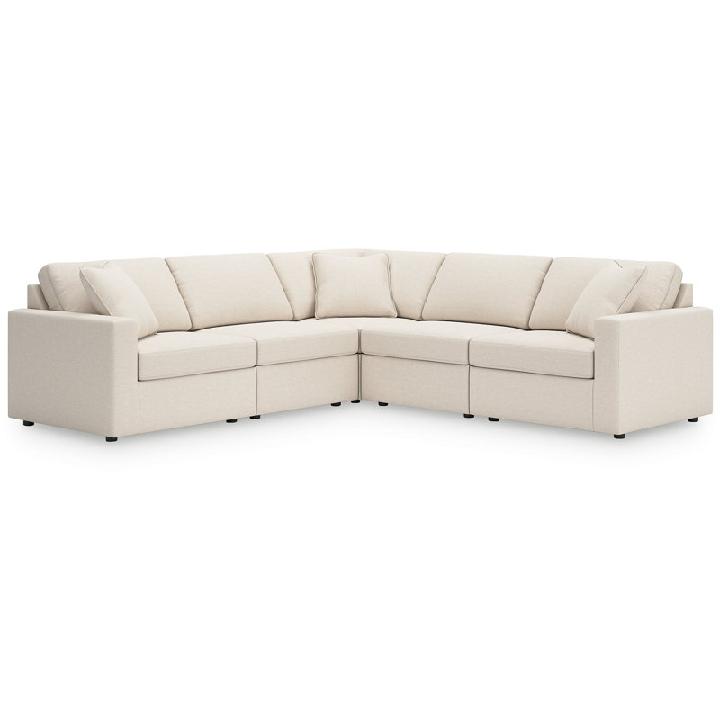 Canapé modulaire 5 pièces Braintree, Polyester beige