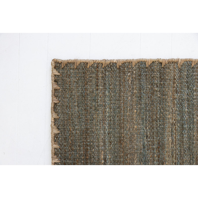Sable Coast Flatweave Jute / Sisal Area Rug, Rectangle 9' x 12', Gray