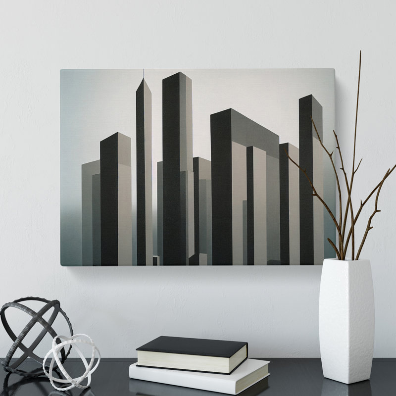 Elegant Skyline Architecture - Wrapped Canvas Print, 35cm H x 50cm W x 3cm D