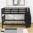 Full-Over-Full Bunk Bed,Wood Bunk Bed With Storage And Guard Rail-1037649896