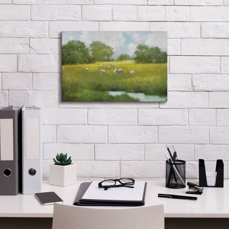 Toile épique «Sun Grazing» par Julia Purinton, 18 po x 12 po, H 12 po x l 18 po x P 0,75 po