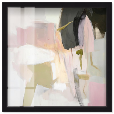 Dynamic Color IV Shadowbox Print Neutral Abstract Art by Art Remedy